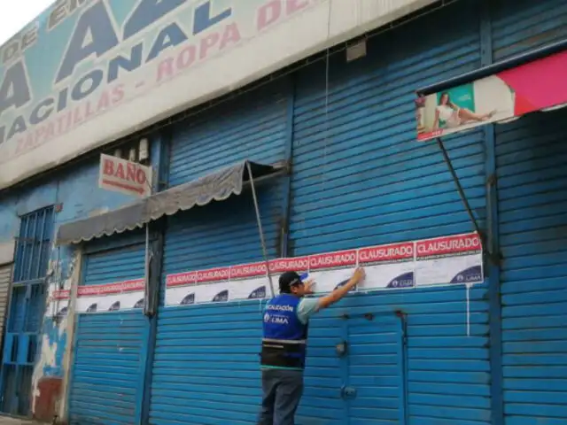Centro de Lima: MML clausura galería Plaza Azul por falta de medidas de seguridad
