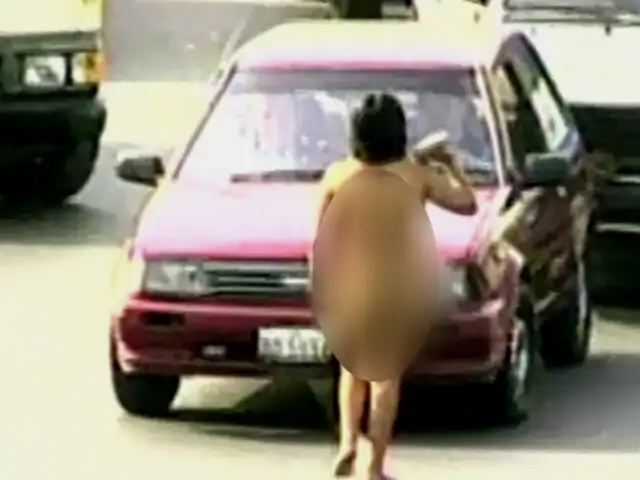 Magdalena: mujer desnuda amenaza a conductores para exigirles dinero
