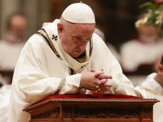 Papa Francisco habló sobre conflictos sociales y bélicos en mensaje navideño