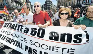 Francia: Ejecutivo retira "provisionalmente" medida sobre edad de jubilación