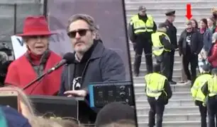 Joaquin Phoenix es arrestado en una protesta realizada en Washington