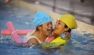 La Victoria: inauguran taller de natación para niños y jóvenes con habilidades especiales