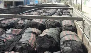 Huarmey: intervienen  camión con más de 300 sacos de carbón de algarrobo