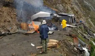 Áncash: destruyen campamento minero informal instalado en parque nacional