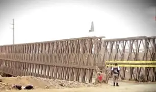 Lurigancho-Chosica: puente Bailey de río Huaycoloro podría colapsar en cualquier momento