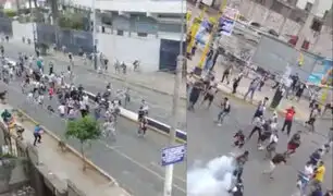 Noche Blanquiazul: barristas protagonizaron disturbios a las afueras del estadio ‘Matute’