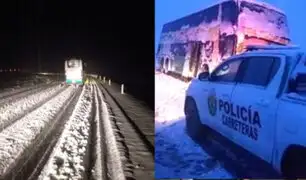 Ruta Arequipa – Cusco: bus se despista a causa de intensa nevada