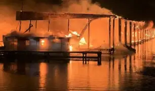 Estados Unidos: incendio en muelle deja ocho fallecidos y graves pérdidas materiales