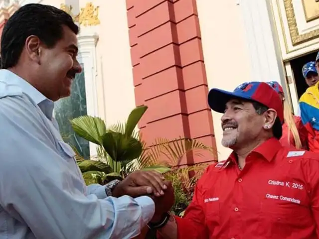 Diego Armando Maradona volvió a respaldar a Nicolás Maduro