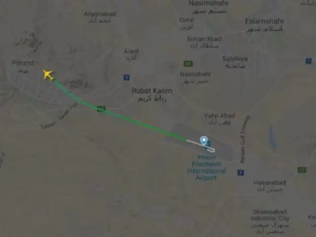 Irán: avión con 180 personas a bordo se estrella