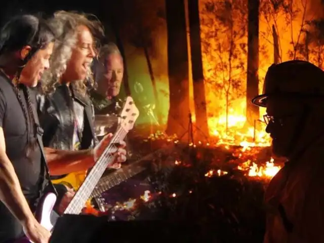 Metallica dona 750 mil dólares para combatir incendios en Australia