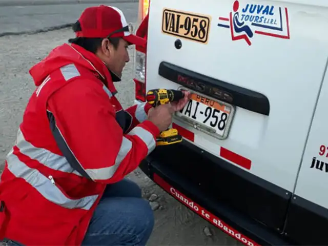 Panamericana Sur: Sutran detecta vehículos con placas de plástico