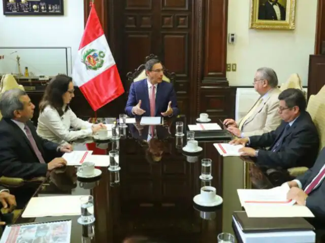 Presidente Vizcarra y Comisión de Reforma del Sistema de Justicia sostuvieron reunión
