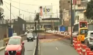 Óvalo Higuereta: túnel continúa cerrado tras choque de camión mezclador