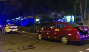 San Isidro: taxis chocan y uno de los choferes se dio a la fuga