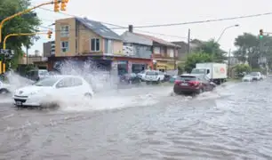 Argentina: calles de Mar del Plata convertidas en ríos tras intensas lluvias