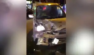 Miraflores: imprudencia ocasionó accidente entre dos vehículos