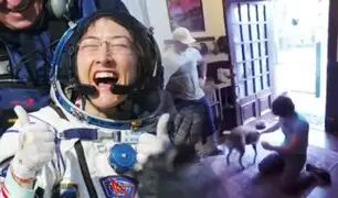El emotivo reencuentro entre astronauta y su perro
