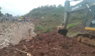 Huánuco: caída de roca sobre carretera Federico Basadre dejó un muerto y tres heridos