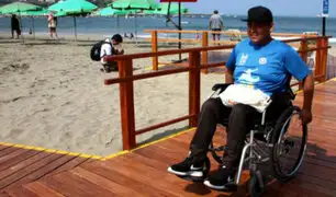 Playa Agua Dulce: instalan rampas para personas con discapacidad