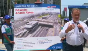 San Isidro: MML inauguró la nueva estación Andrés Reyes del Metropolitano