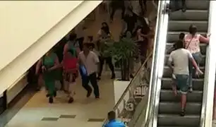Plaza Norte: pelea entre extranjeros causó pánico en centro comercial