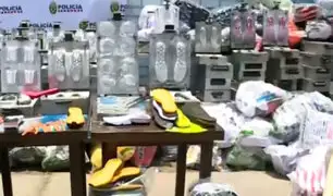 Intervienen fábrica de zapatillas ‘bamba’: valor de productos incautados asciende a S/7 millones