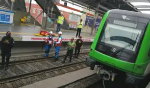 Metro de Lima: suspenden servicio luego que hombre muriera arrojándose a las vías