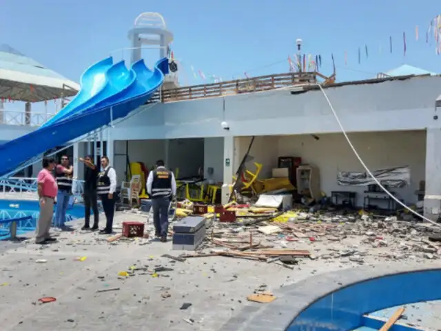 Arequipa: explosión en parque acuático deja un herido y daños materiales