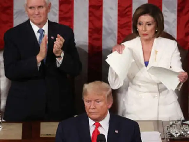 ¿Quén es Nancy Pelosi, la política que rompió el discurso de Trump mientras él lo declamaba?