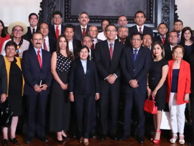 Acción Popular: futuros legisladores se reunieron con Vizcarra en Palacio