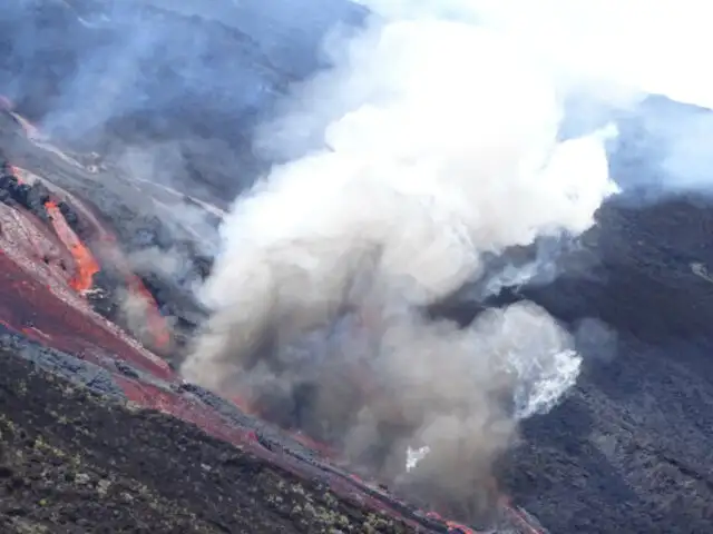 Reunión: volcán Pitón de la Fournaise entró en erupción