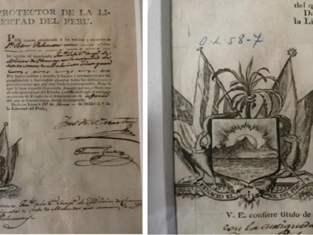 Otro documento de José de San Martín fue robado del Archivo General de la Nación