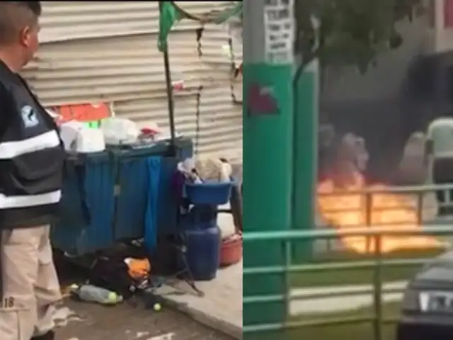 Huarochirí: comerciante sufre graves quemaduras tras explosión de galones de thinner