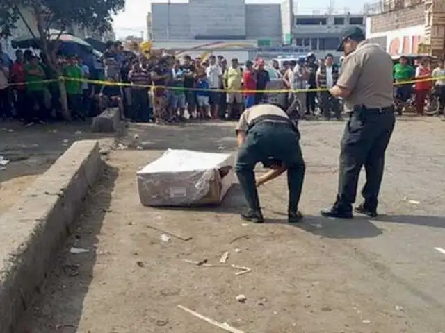 La Victoria: hallan restos humanos de una mujer dentro de una caja cerca al Mercado de Frutas