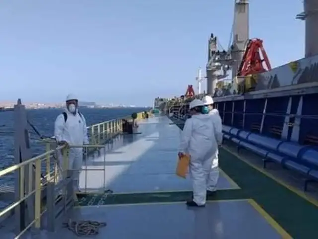 Arequipa: descartan coronavirus en barco chino que llegó a puerto de Matarani