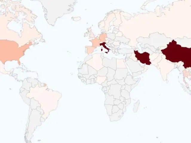 Coronavirus: ya son 54 países infectados por epidemia