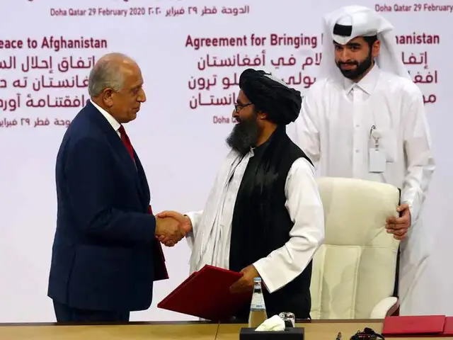 Estados Unidos y los talibanes firmaron un histórico acuerdo de paz