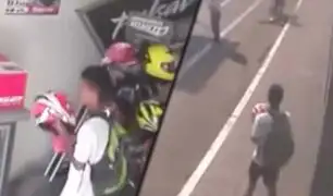 Trujillo: extranjero roba casco de motocicleta al interior de una tienda