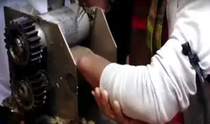 Huancayo: mano de trabajador quedó atrapada en máquina para exprimir
