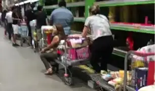 Surco: empiezan a escasear los productos de limpieza en supermercados