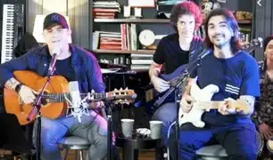 Alejandro Sanz y Juanes cantaron en vivo por YouTube