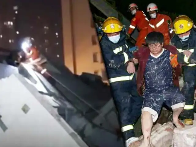 China: continúa rescate en hotel derrumbado con personas aisladas por Coronavirus