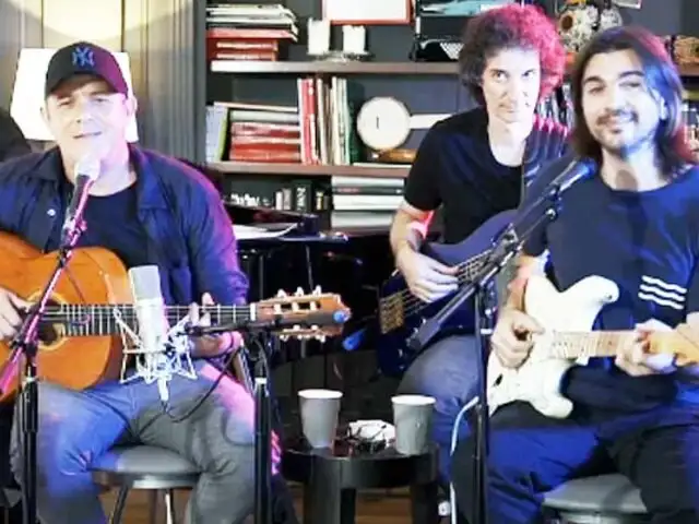 Alejandro Sanz y Juanes cantaron en vivo por YouTube