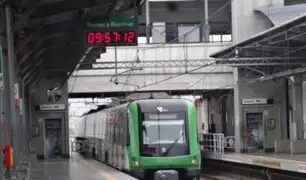 Línea 1: modifican frecuencia de llegada de trenes del Metro de Lima desde este viernes