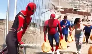 De los cómics a las alturas de “Mi Perú”: conozca a los Spidermans solidarios