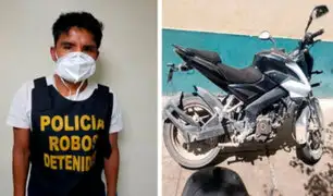 Carabayllo: capturan a integrante de banda dedicada a robar motos