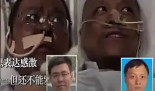Dos médicos chinos cambiaron de color de piel tras sobrevivir al coronavirus