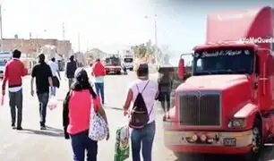 Huarmey: camionero es detenido por transportar a 50 caminantes en plena pandemia