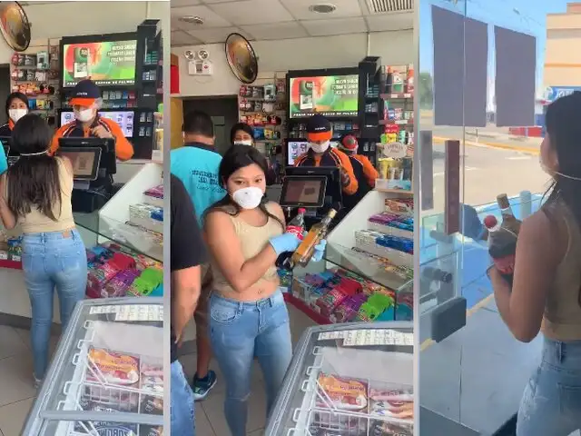 Captan a mujer comprando bebidas alcohólicas pese a restricción para circular